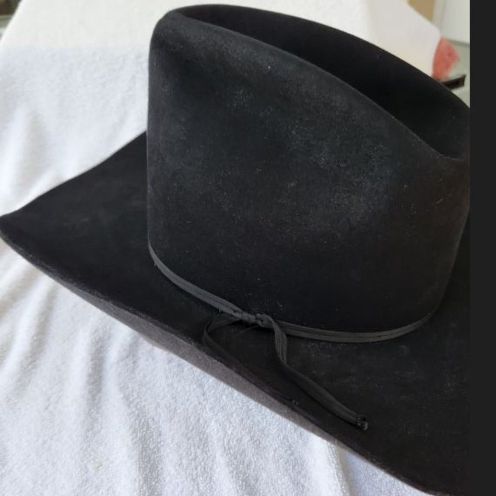 STETSON 4X BEAVER VINTAGE BLACK COWBOY HAT